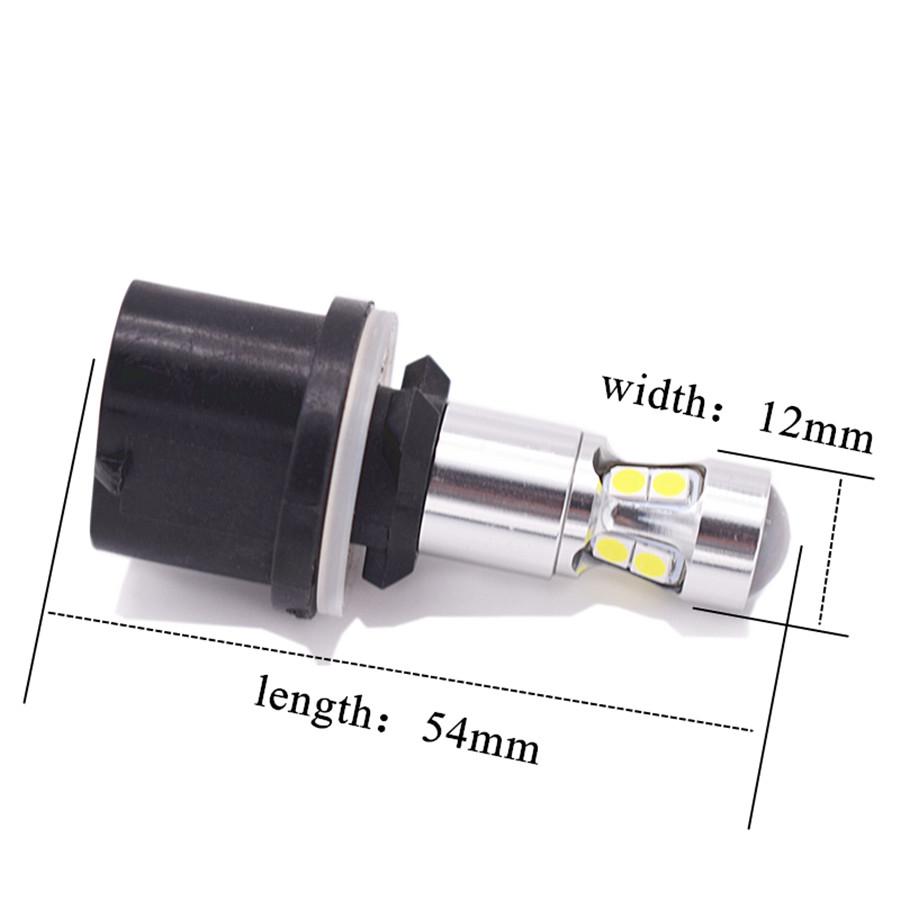 2 stk Supersterke 881 10W 3030 10Smd 6K Led Dekoder Front- og Bakre Tåkelyspærer