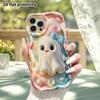 Phone Case: 2D flat design suitable for iPhone 18 17 16 15 14 13 Pro protective case, little ghost, perfect Christmas and Halloween holiday gift