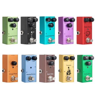 Mini Single Type DC9V Overdrive Pedal  Low Noise Guitar Effect Pedal Pure Signal, Solid Quality, Easy To Carry