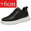 Big Size Lift Men Sneakers Elevator Shoes Heightening Height Increase Insole 7-8CM High Heels Shoes  Leather Sport Shoes