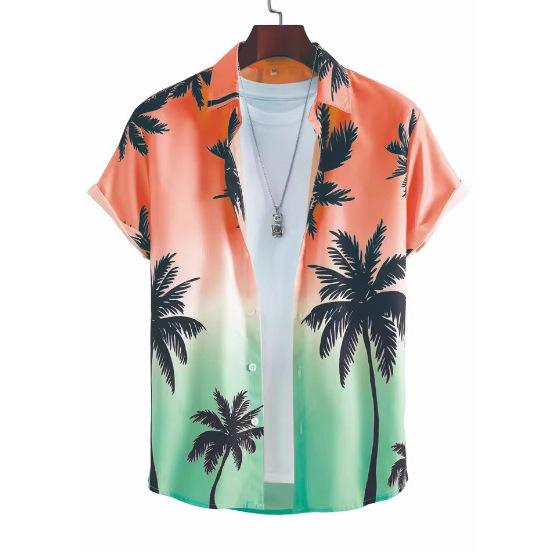 3D Koeienprint Heren Korte Mouw Zomer Zomer Heren Casual Shirt Buiten Straatmode Heren Korte Mouw