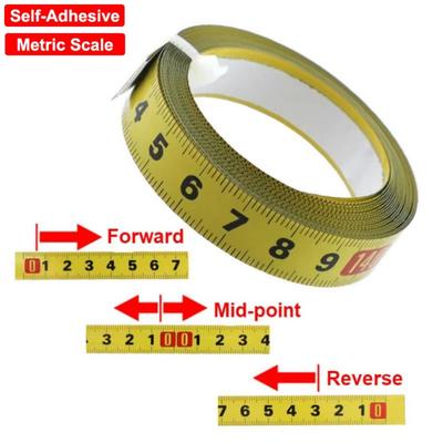 Steel Material Measuring Tape Self-Adhesive Workbench Ruler Rust-Proof Metal Tape Measure