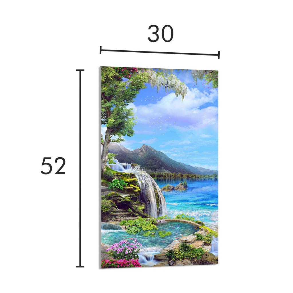 GLAS-SCHNEIDEBRETT 30x52 Berge