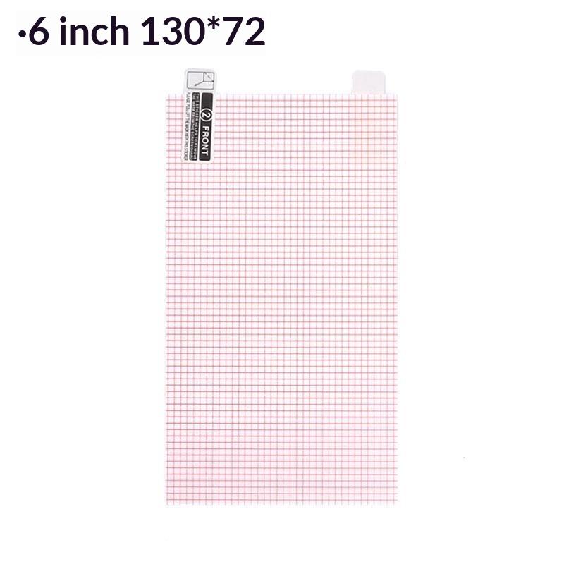 10Pcs Cuttable Screen Protector Film Grid Guide Anti Static Universal Clear Protective Sheet For Phone Gps Navigator Diy Cutting