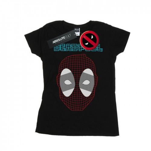 

Marvel Womens/Ladies Deadpool Mesh Head Cotton T-Shirt білий