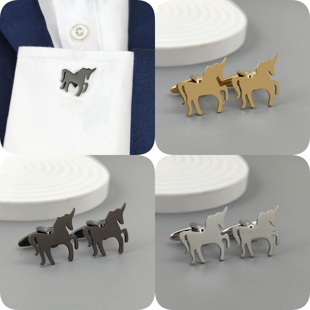 Unicorn Stainless Steel Brooch/cufflinks, Men's and Women's Personalized God Animal Badge, Jacket/backpack Mascot Decorations.