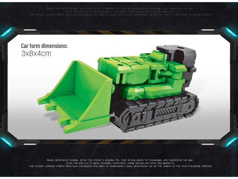 6-in-1 Transforming Construction Vehicle & Robot Toy for Kids
