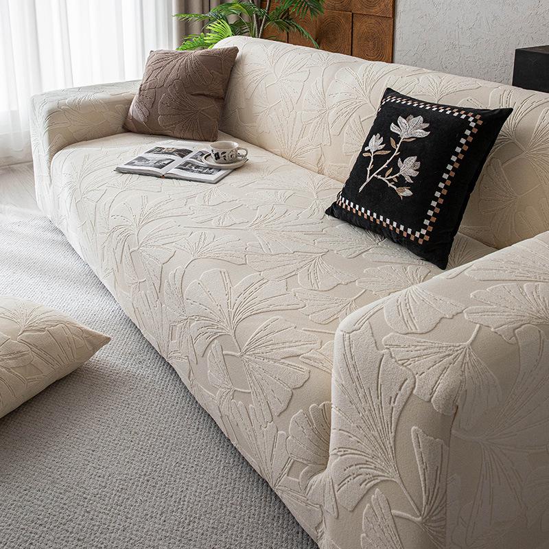 2025 New Light Luxury Jacquard Velvet Sofa Cover, Non-Slip, All-Season, Full Wrap.