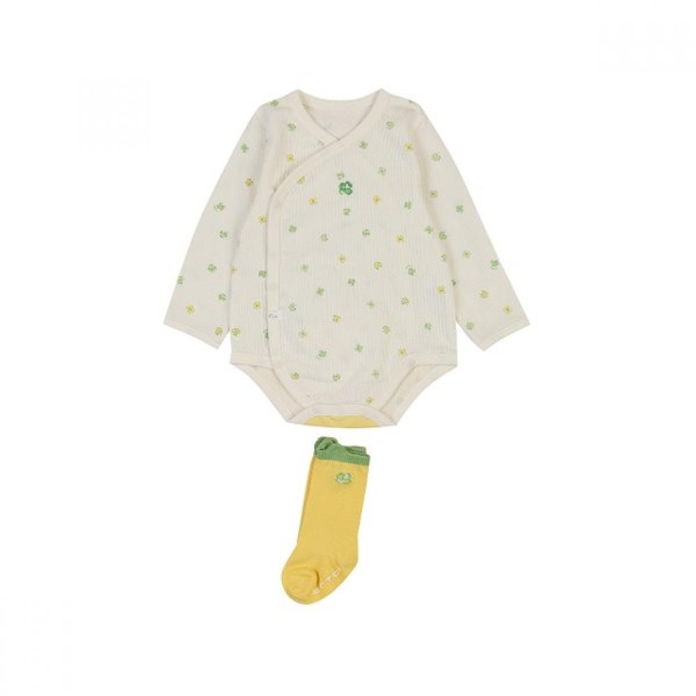 Ettoi Baby Bodysuit Socks Set  07t1 17905 CREAM/3M