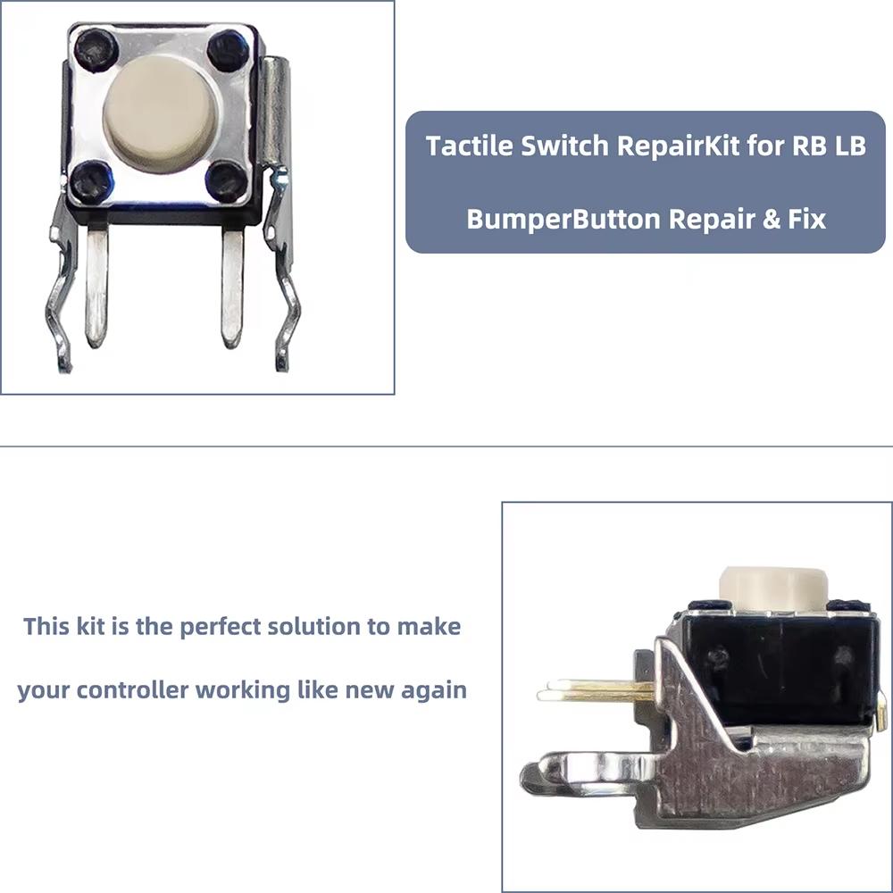 10/50 Stück Ersatz RB LB Bumper-Taste Taktiler Schalter für Xbox Series X/S Xbox One S/X Elite Controller Ersatzteile