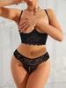 Sultry Lace Half-Cup Bra Set: Ultra-Thin, Side Coverage Revealing Lingerie