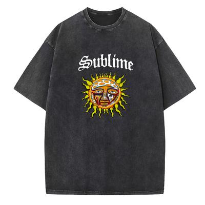 Sublime Sublime Magliette Estive Girocollo Regalo per Fan di Musica Magliette di Cotone Unisex Vintage Manica Corta Harajuku
