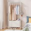Large Capacity Wardrobe Storage Closet Versatile&Sturdy Metal Wardrobe for Bedroom Organization Durable Home Garment Closet Rack