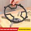 Gas Stove Pot Rack Heavy Duty Carbon Steel Stove Stabilizer for Woks Pots Non-Slip Stovetop Stand Universal Burner Stand