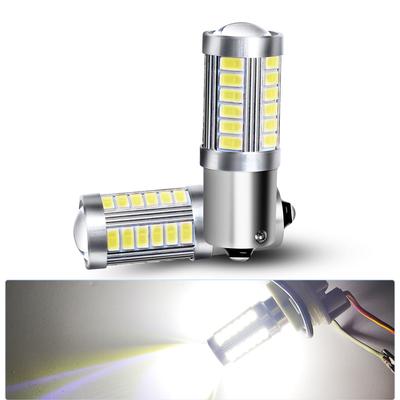 High Brightness 1200LM 5730 33SMD LED 2x 1156 LED BA15S P21W PY21W BAY15D 5630 5730 33SMD LED Bulb BAU15S For 12V Car Lights