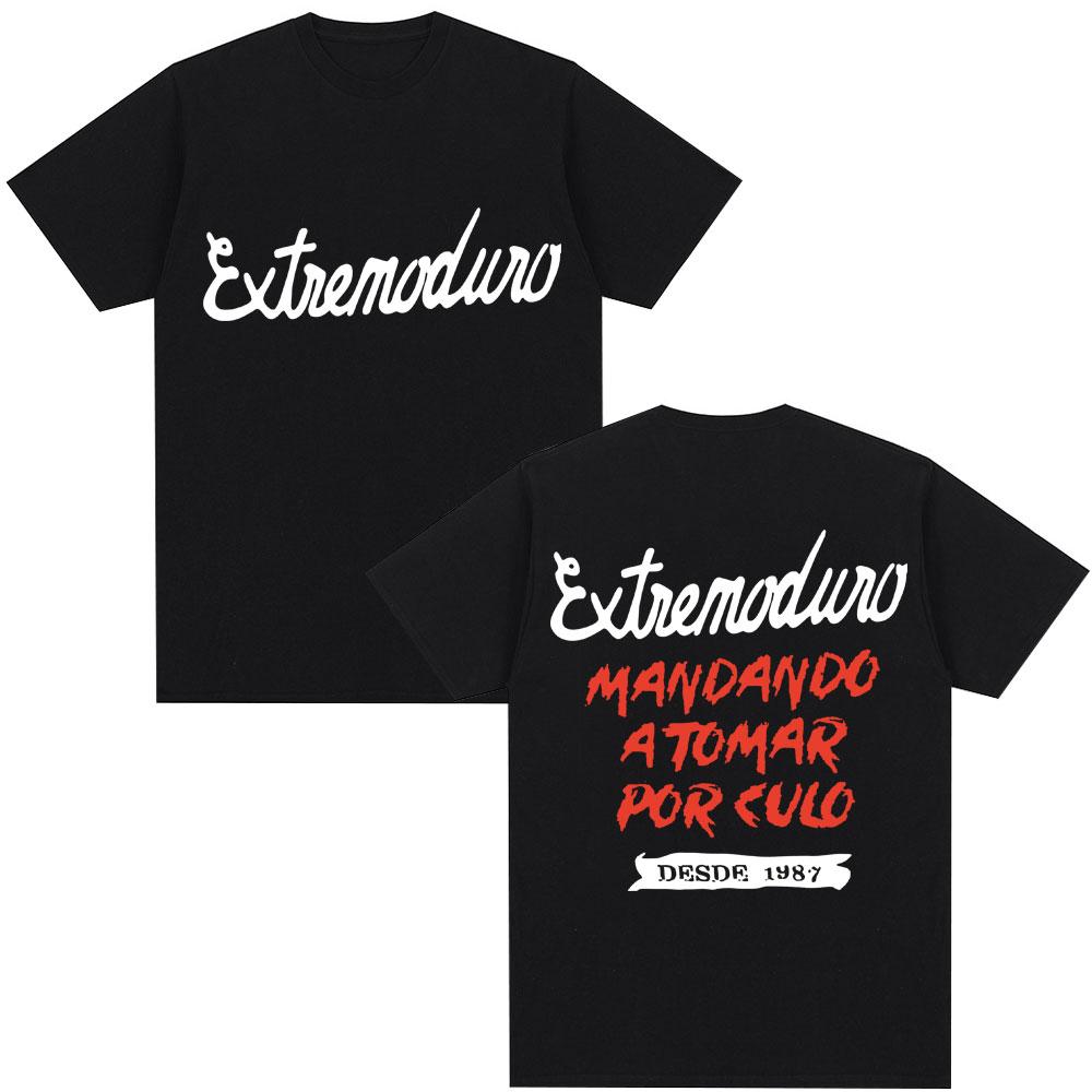 

Rock Band Extremoduro Graphic T Shirt Unisex Women Gothic Hip Hop Harajuku Tshirts Casual Cotton Oversized T Shirt Male Streetwear M