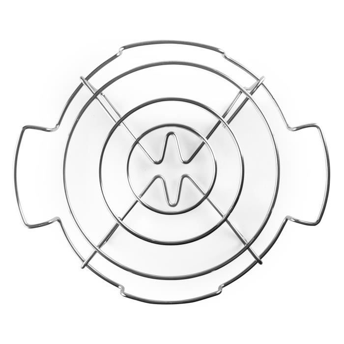 Support Pour Plat En Fonte - IBILI - 33 Cm - Acier Inoxydable - 2 Anses - Tous Feux Compatibles