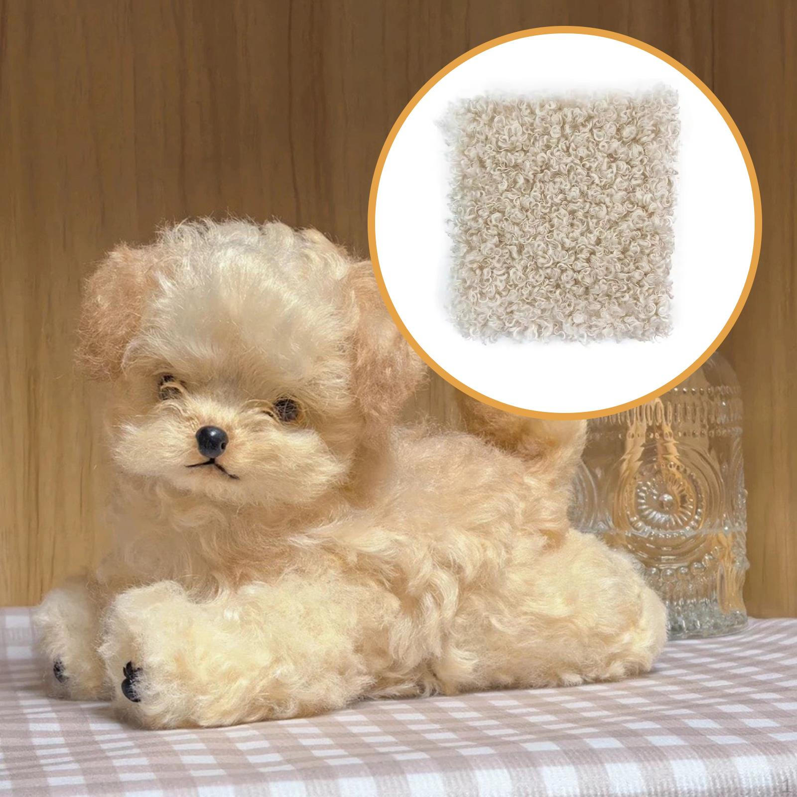 

Кудрявый искусственный искусственный флис из ткани для пальто, обивки, одеяла, домашнего декора, волос для кукол и марионеток абрикосовый