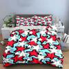 Star Pattern Decorative Set Soft Skin-Friendly Bedding Set Includes 1 Duvet Cover And 2 Pillowcase Gift