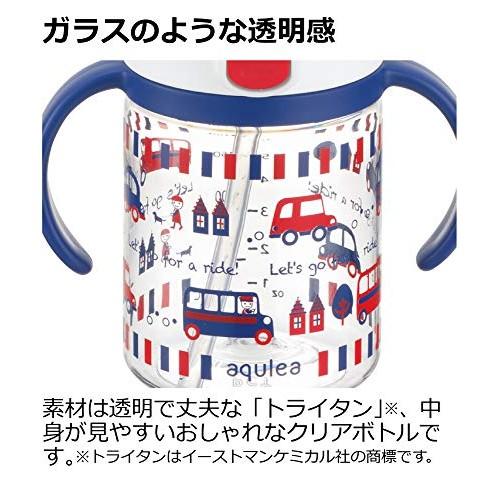 Richell Aclear Outing Straw Mug R 200 Navy Blue 1 piece 200ml 7 months