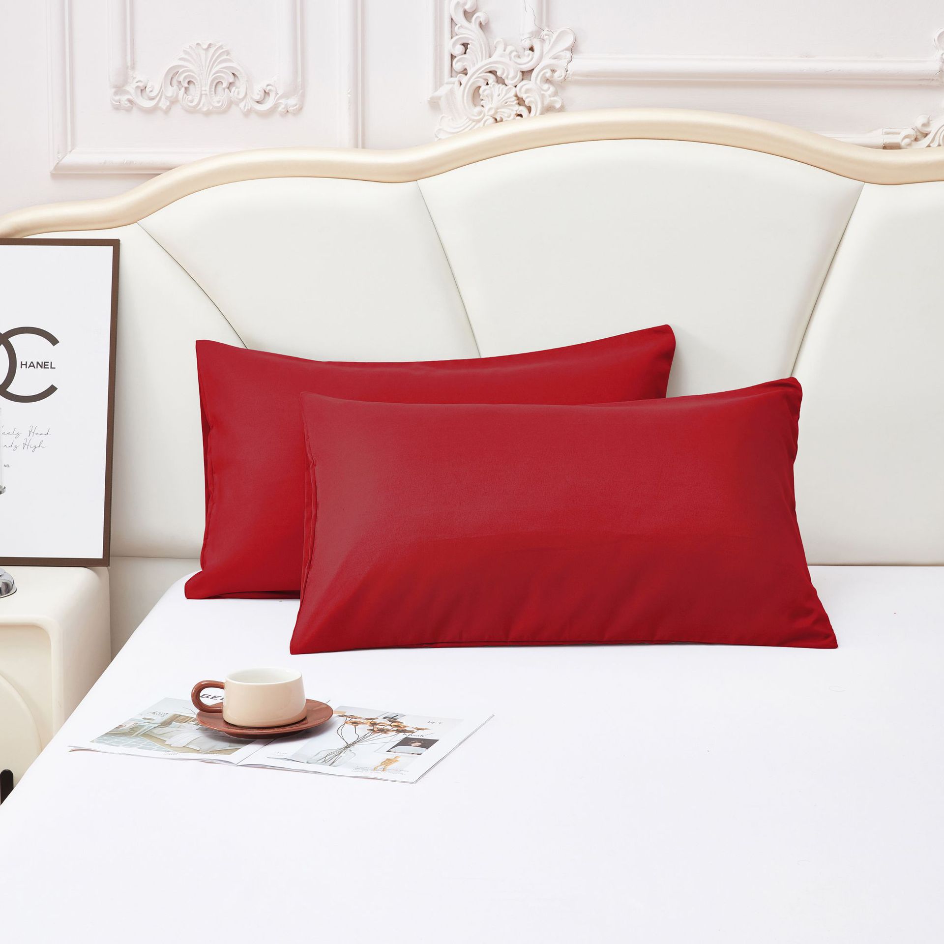 Наволочка однотонная матовая однотонная односпальная наволочка 45 * 75 наволочка постельное белье 45cm*75cm