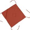 Galette de chaise - EDEN - Nelsen - 40 x 40 cm - terracotta - Biais