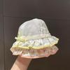 Baby Girl Princess Sun Hat Adjustable Thin Bucket Fisherman Cap for Spring Summer Autumn Cute UV Protection Toddler Headwear