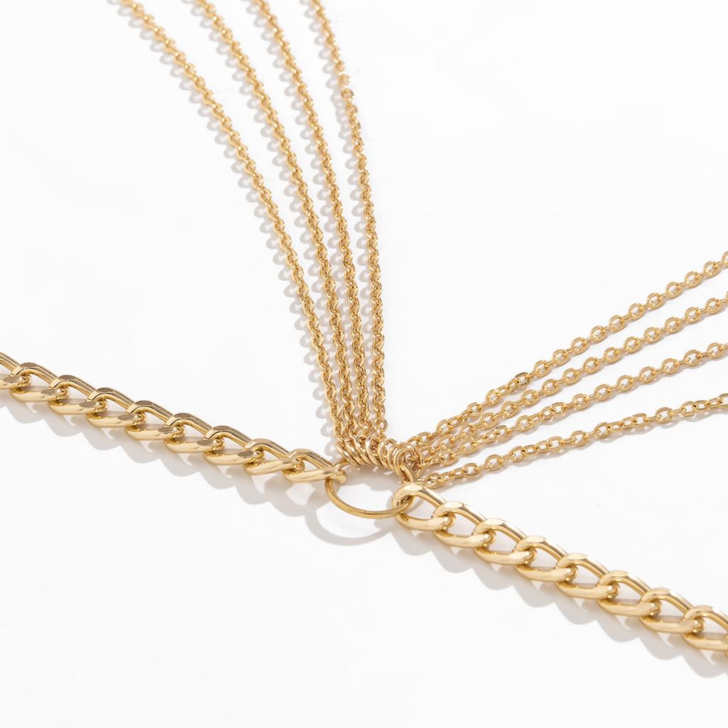 IngeSight.Z New Multi-layer Tassel Hip High Waist Chain For Women Gold Color Metal Chain Waistband Party Dress Belts Accessorie