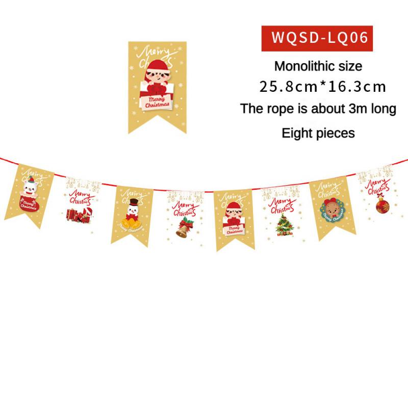 Christmas Banner 2024 Merry Christmas Decorations For Home Garland Santa Claus Navidad For Xmas Gift Noel Decor New Year 2025