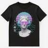Vaporwave Fan Headphone Statue Glitch Aesthetic Art Unisex T-Shirt