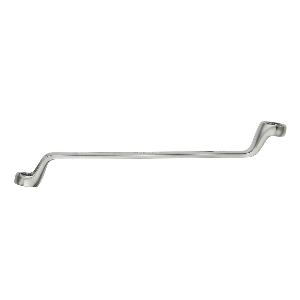 TONE Long Open End Wrench Set (75°) M75700 Silver, 7 Pieces