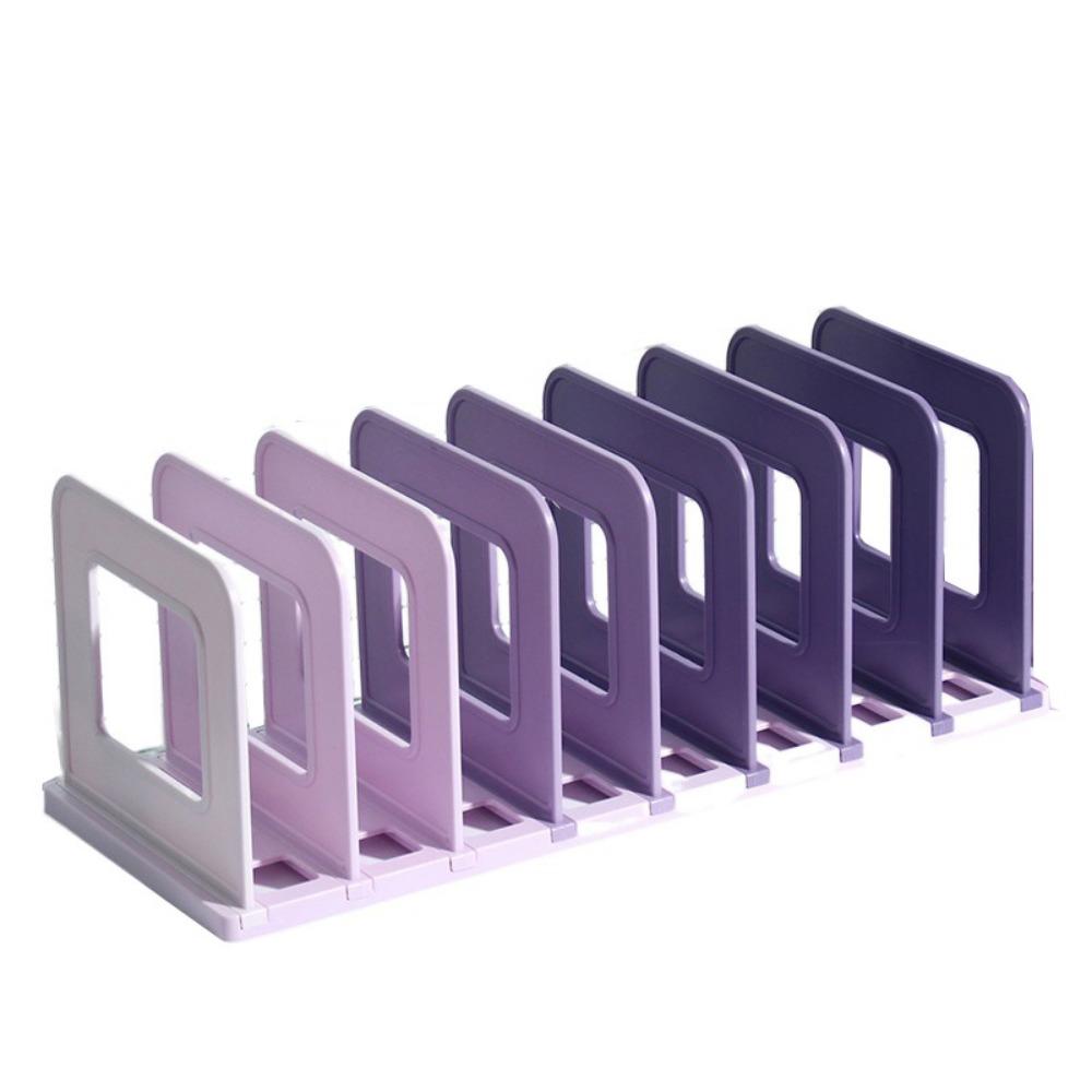 Non-slip Desktop Book Stand Adjustable Vertical Book Holder File Storage Bookshelf  Documents