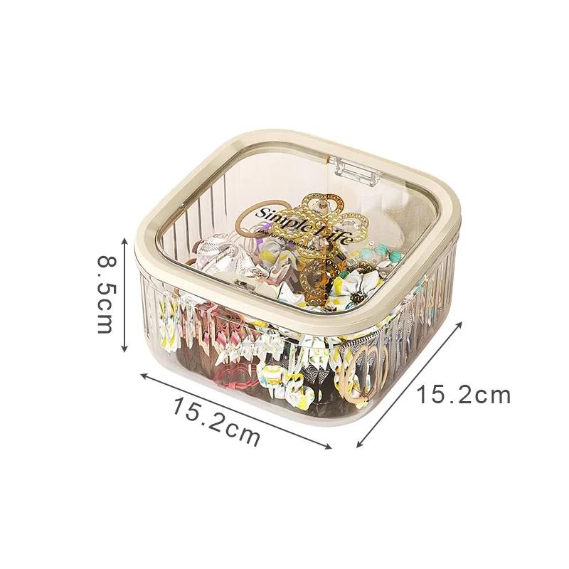 Storage Organizer Boxes Jewelry Box for Earrings Studs Necklaces Bracelets Rack Display Shelf Jewelry Storage Desktop Hair Clip,
