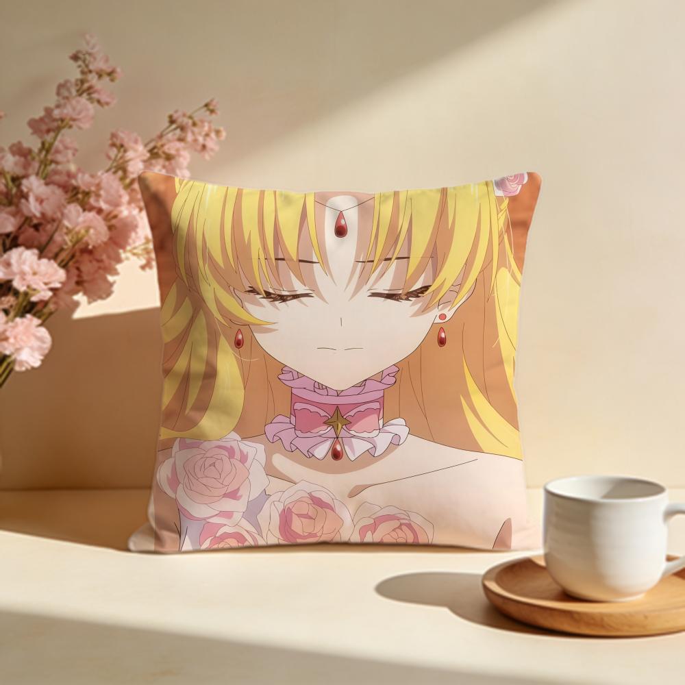 Hot TThe Fated Magical Princess Who Made Me a Princessed Cushion Cover Stylish Washable Pillow Cover Ideal for Couch Bedroom Car