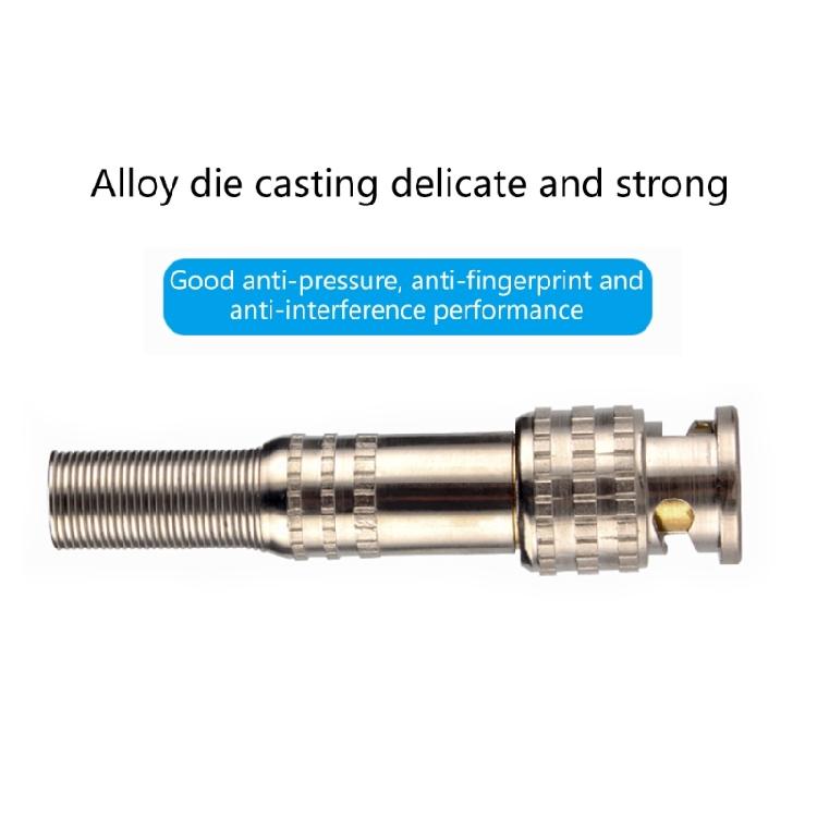 BNC Video Male Connectors, Screw-lock Terminals Coaxials Adapters for CCTV Home Security Surveillanced Solderfree
