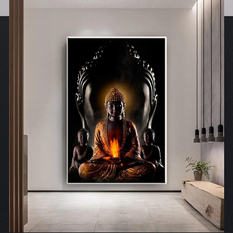 

Современный буддизм холст искусство Бог Будда искусство напечатанная картина на холсте настенная картина буддизм постер настенное украшение без рамки 21*30cm No Frame