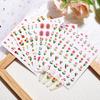 6pcs 3D Elegant Tulip Flower Nail Art Stickers Peach Pink Floral Sliders Adhesive For Nail Decals Manicure Nail Decal Decoration
