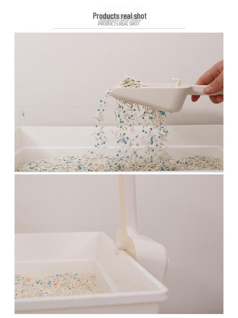 Adjustable Cross-Border Plastic Cat Litter Scoop for Tofu Litter