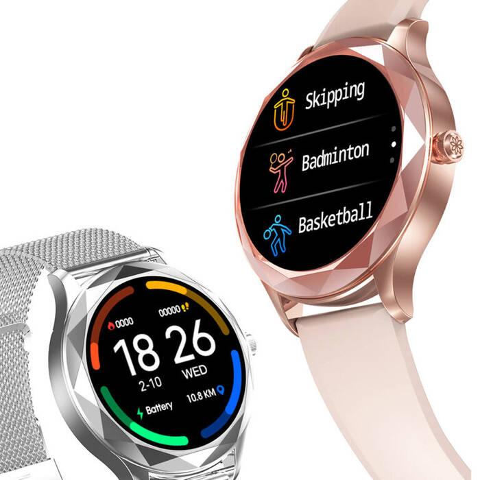 Smartwatch Damski Pacific 27-4 - Ciśnieniomierz (Sy022D)