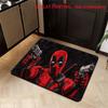 1pc of Polyester 2D Flat Printed Marvel Doormats Featuring Deadpool, a Soft Flannel Welcome Rug, an Ultra-Comfortable Floor Ma