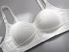 JINJUDUO Wireless Beautiful Enlarged Bra White Women's Bra, Lingerie, Breasts, Cute, (32/70, + Black)