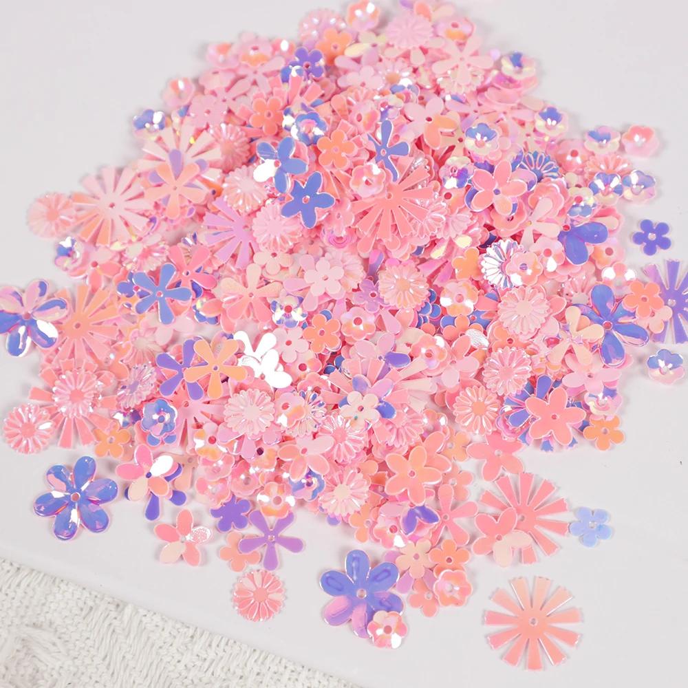 1Bag Daisy Flower Snowflakes Sequin Confetti for Baby Shower Birthday Wedding Party Table Scatter Christmas Gift Decorations