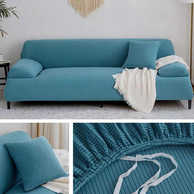 

Нескользящий чехол для дивана, универсальный чехол, утолщенный чехол для дивана, чехол для шезлонга Four Seasons, универсальная подушка для дивана 1 seater синий