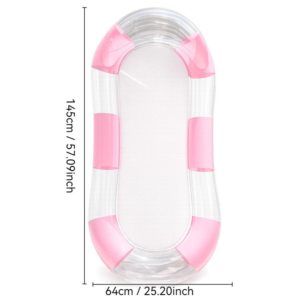 1PC Inflatable Water Hammock - Floating Bed, Swim Ring Tube, Pool Mattress, Beach Lounger Chair for Summertime Beach Outdoor