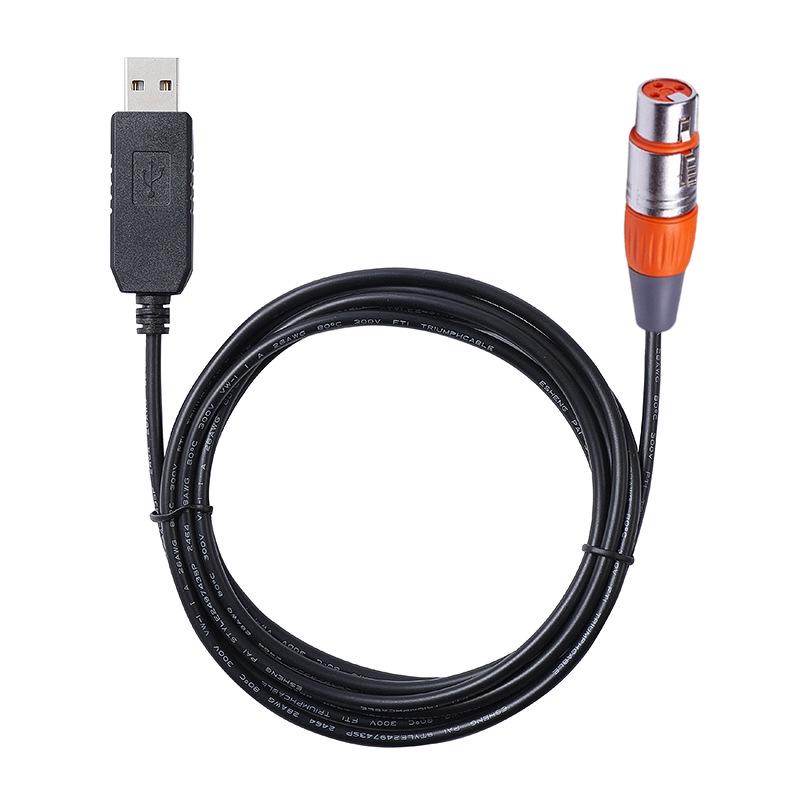 USB To DMX Console RS485 Debug Cable for Stage Lighting Control