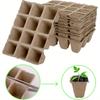 40 Pack Peat Seed Starter Trays with 40 Plants Labels 480 Cells Seedling Start Pots Kit Gardens Germination Plant Starter Trays