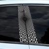 Car Decoration Car B Pillar PET Material 19.68in X 9.84in 50cm X 25cm Compatible With Various Models Easy Installation