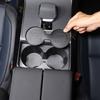 Für Land Rover Range Rover Velar 2024 TPE Schwarz Auto Mittelkonsole Becherhalter-Schlitz-Pad Anti-Rutsch-Pad Auto-Innenzubehör