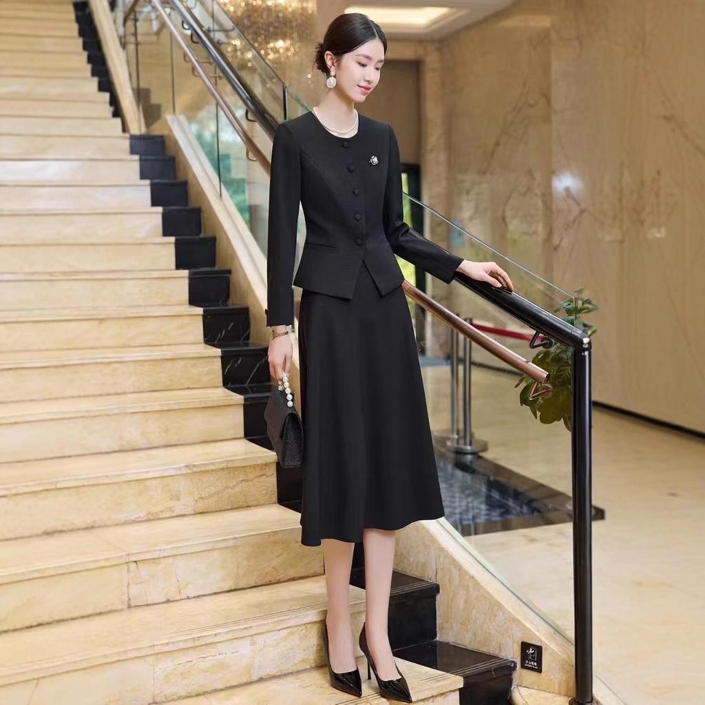 High-End Professional Women's Suit: Elegant Skirt and Blazer for Marketing and Events