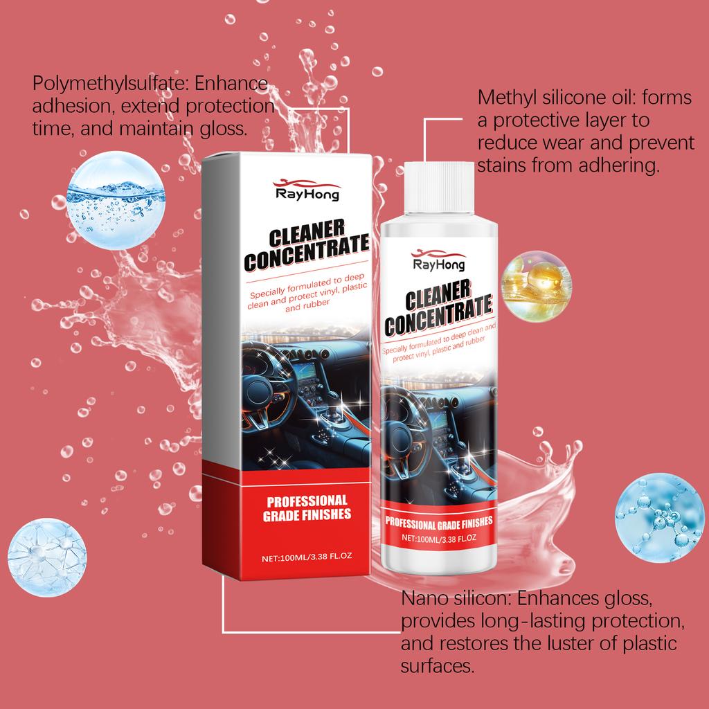 100ml Car Interior Plastic Restorer Auto Detailing Polish And Repair Coating Renovator Quickly Restore Black Gloss Care Agent